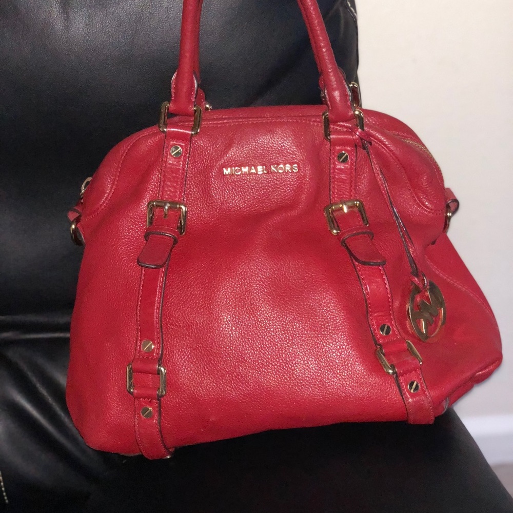 Red Michael Kors Purse